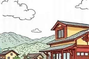 《风起第三教室》封面，黑板上写满粉笔字与窗外翻飞的窗帘
